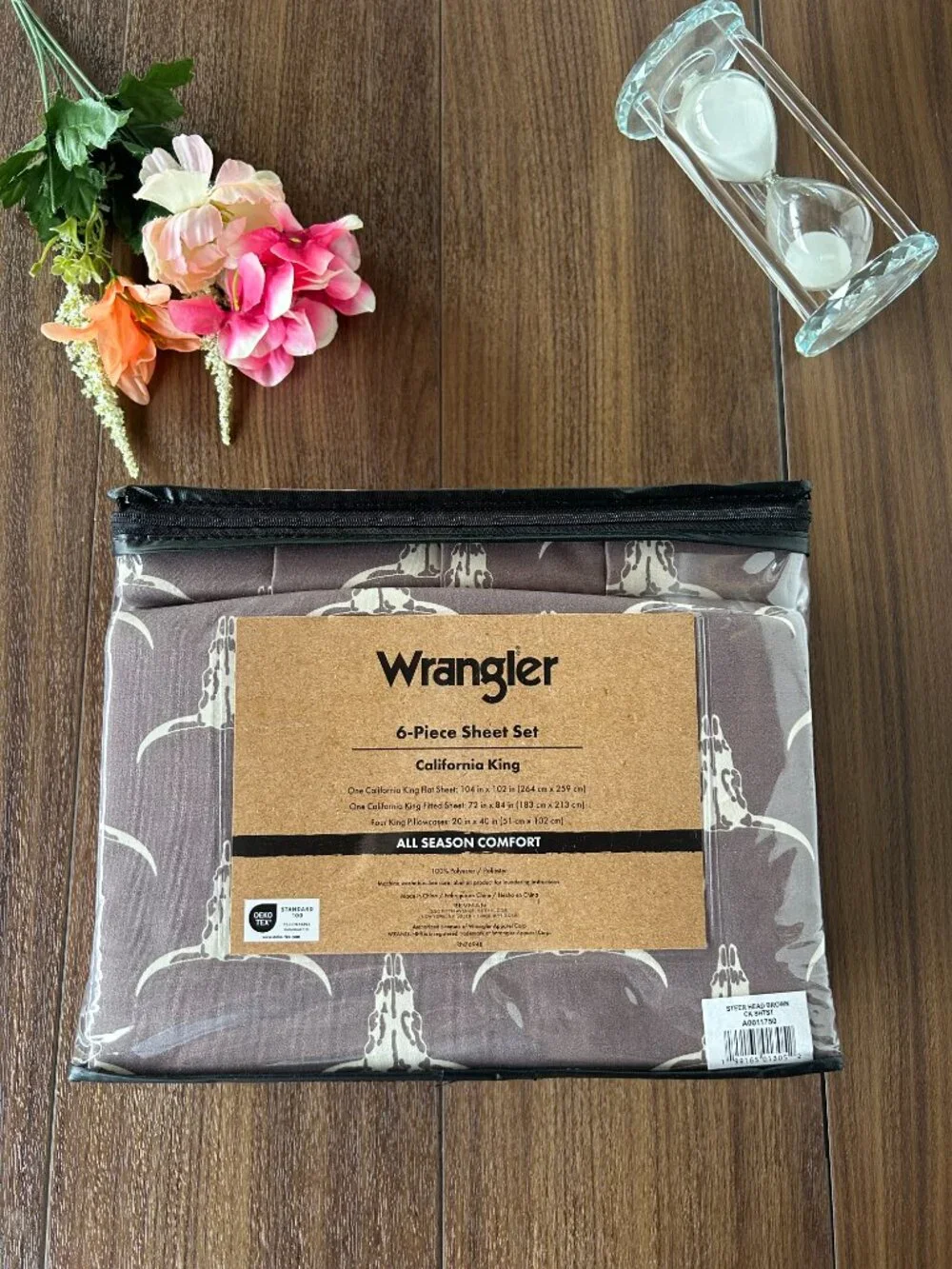 Wrangler Patterned California King Skull Sheet Set